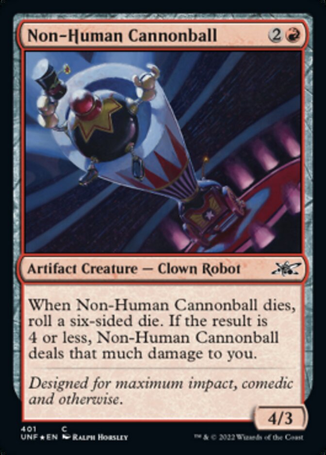 Non-Human Cannonball (Galaxy Foil) [Unfinity] | Lots Moore NSW