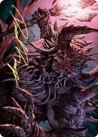 Dream Devourer Art Card (Gold-Stamped Signature) [Kaldheim Art Series] | Lots Moore NSW