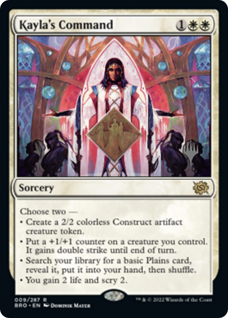 Kayla's Command (Promo Pack) [The Brothers' War Promos] | Lots Moore NSW