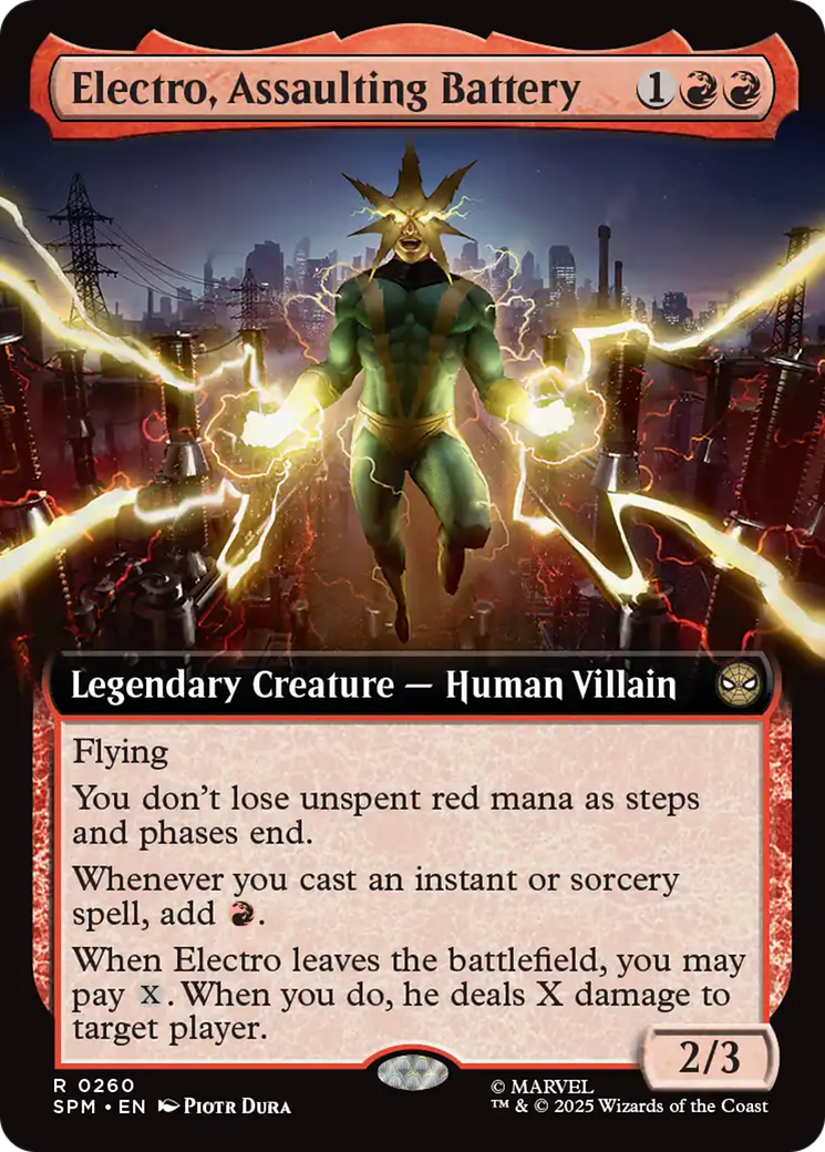 Electro, Assaulting Battery (Extended Art) [Marvel's Spider-Man] | Lots Moore NSW