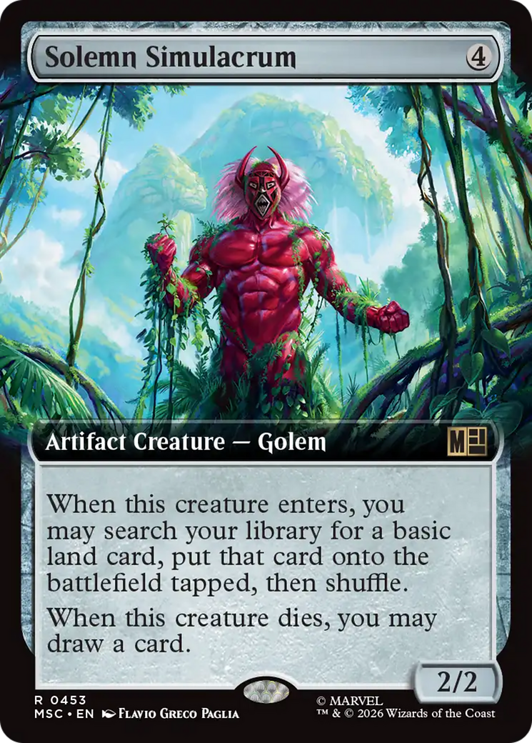 Solemn Simulacrum (Extended Art) [Marvel Super Heroes Commander] | Lots Moore NSW