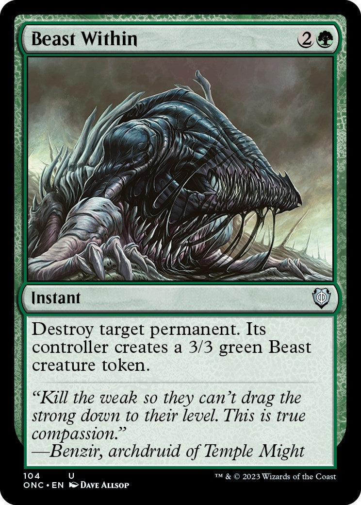 Beast Within [Phyrexia: All Will Be One Commander] | Lots Moore NSW