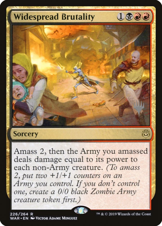 Widespread Brutality (Promo Pack) [War of the Spark Promos] | Lots Moore NSW