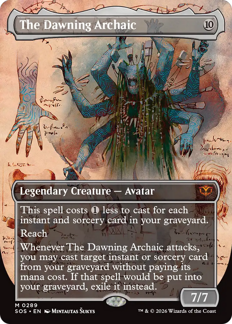 The Dawning Archaic (Borderless) [Secrets of Strixhaven] | Lots Moore NSW