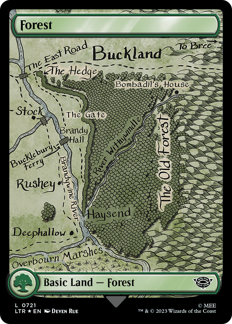 Forest (0721) (Surge Foil) [The Lord of the Rings: Tales of Middle-Earth] | Lots Moore NSW