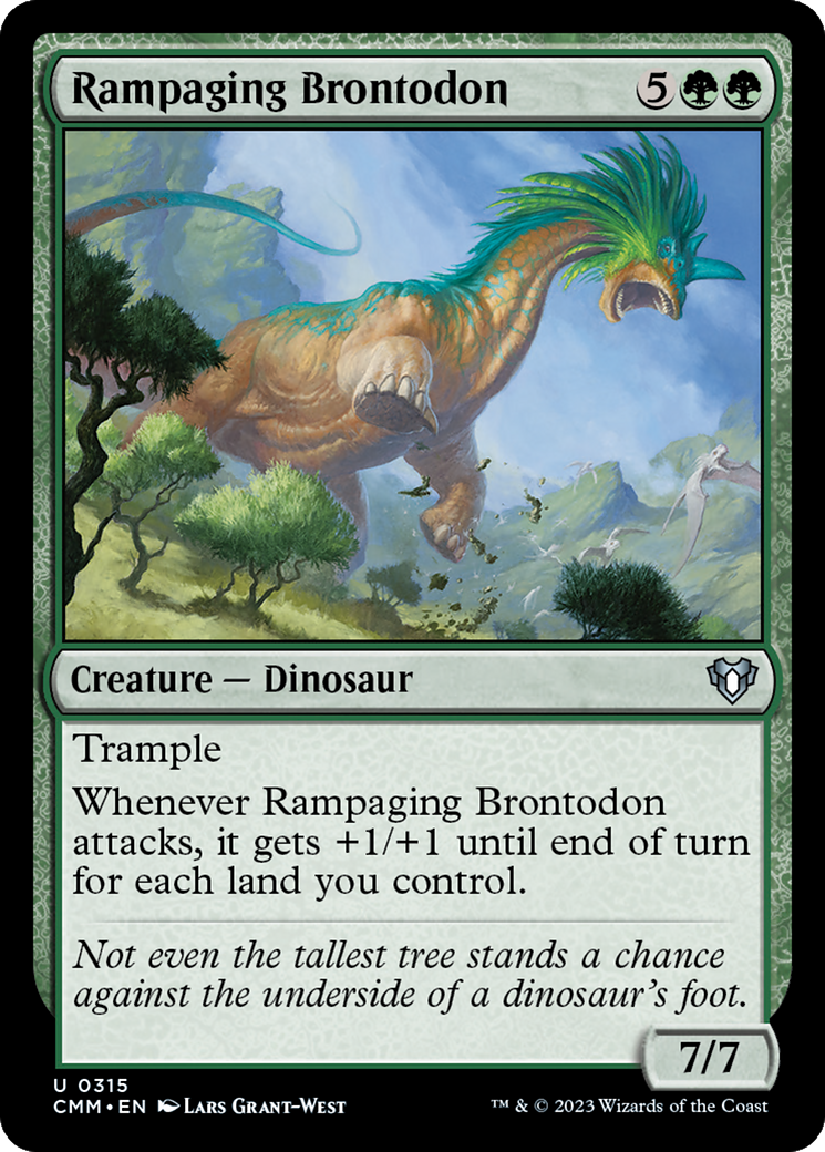 Rampaging Brontodon [Commander Masters] | Lots Moore NSW