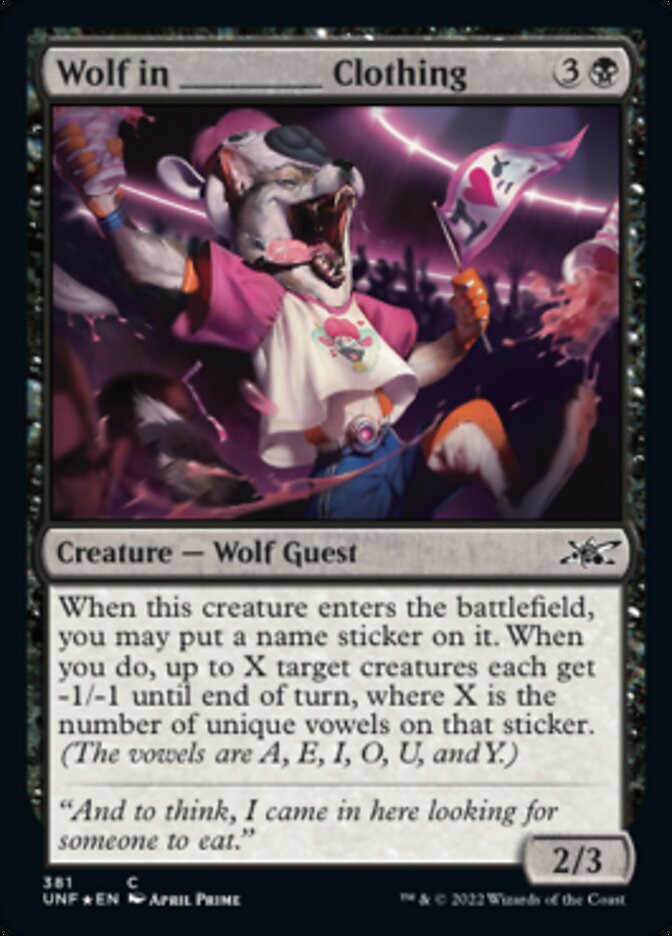 Wolf in _____ Clothing (Galaxy Foil) [Unfinity] | Lots Moore NSW