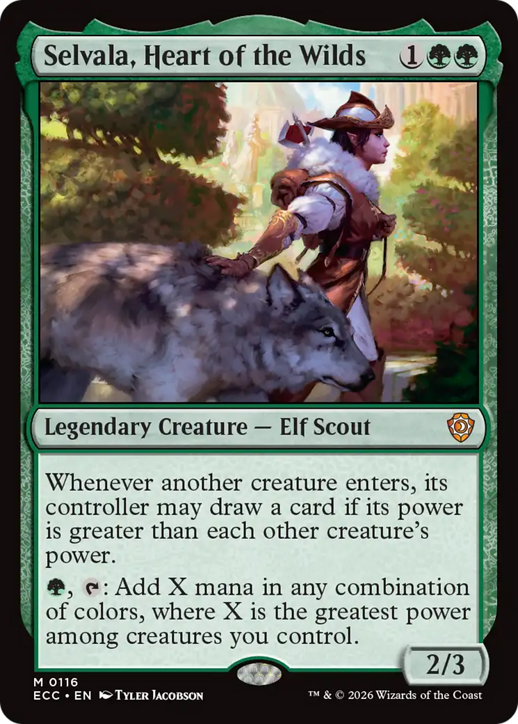 Selvala, Heart of the Wilds [Lorwyn Eclipsed Commander] Magic: The Gathering | Lots Moore NSW