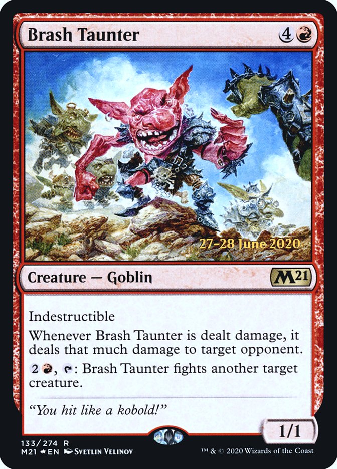 Brash Taunter [Core Set 2021 Prerelease Promos] | Lots Moore NSW