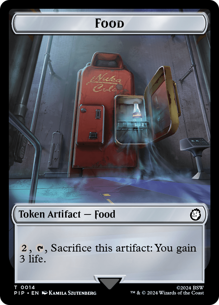 Robot // Food (0014) Double-Sided Token [Fallout Tokens] | Lots Moore NSW