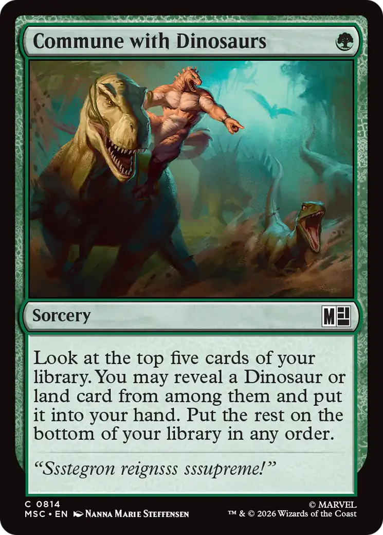 Commune with Dinosaurs [Marvel Super Heroes Commander] | Lots Moore NSW