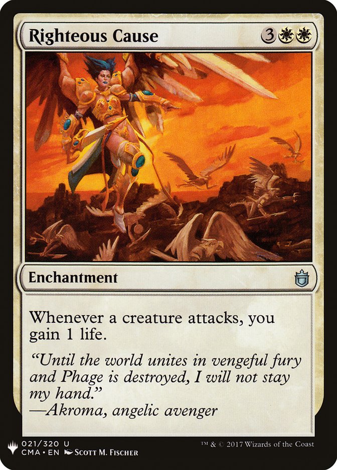 Righteous Cause [Mystery Booster] | Lots Moore NSW