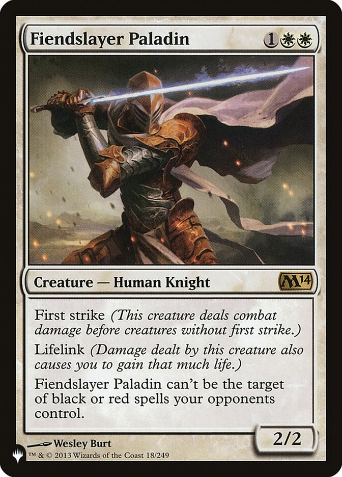 Fiendslayer Paladin [The List] | Lots Moore NSW