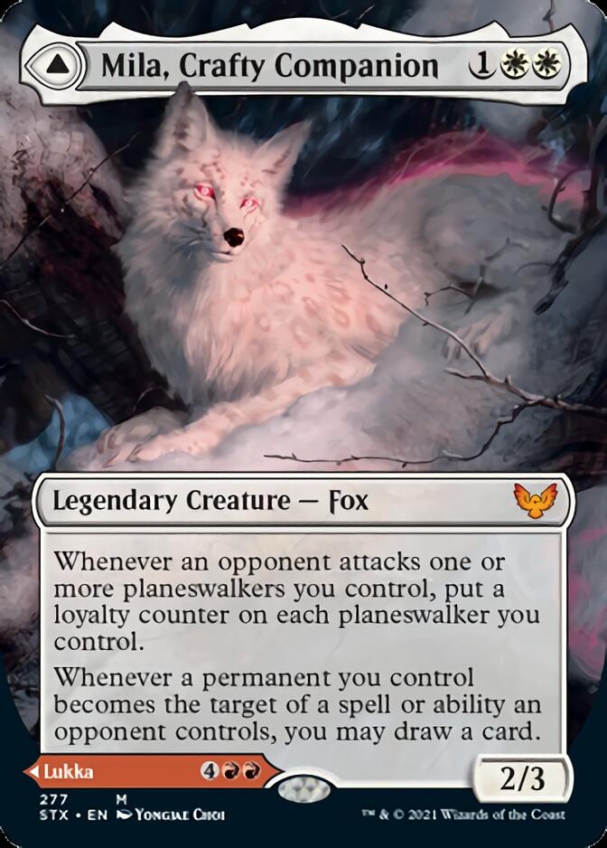 Mila, Crafty Companion // Lukka, Wayward Bonder (Borderless) [Strixhaven: School of Mages] | Lots Moore NSW