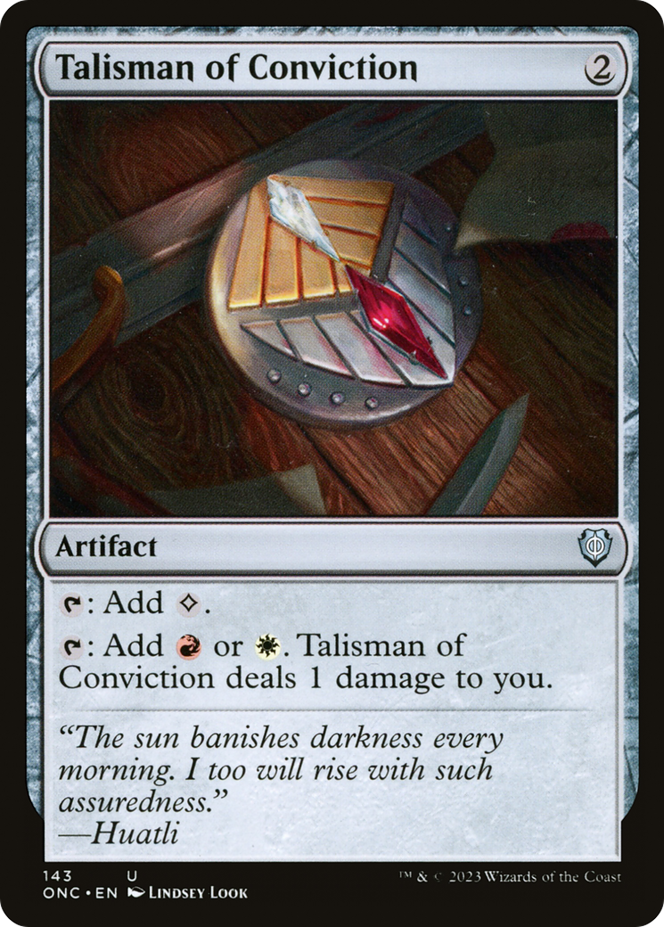 Talisman of Conviction [Phyrexia: All Will Be One Commander] | Lots Moore NSW