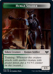 Human (001) // Human Soldier Double-Sided Token [Innistrad: Crimson Vow Tokens] | Lots Moore NSW