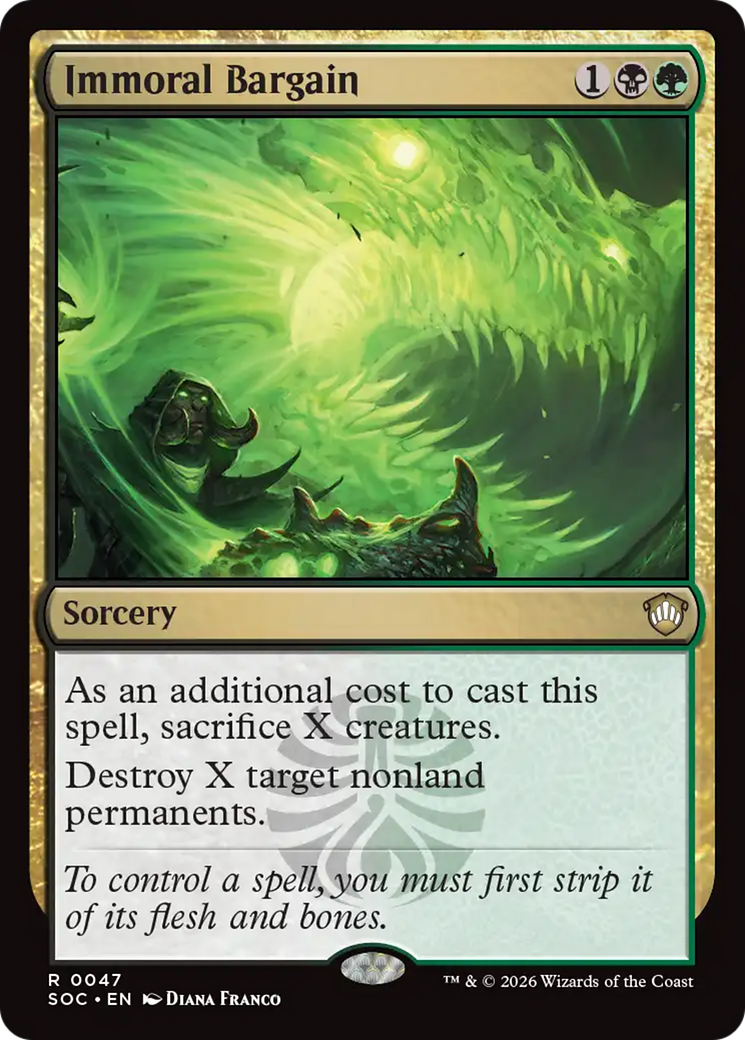 Immoral Bargain [Secrets of Strixhaven Commander] | Lots Moore NSW