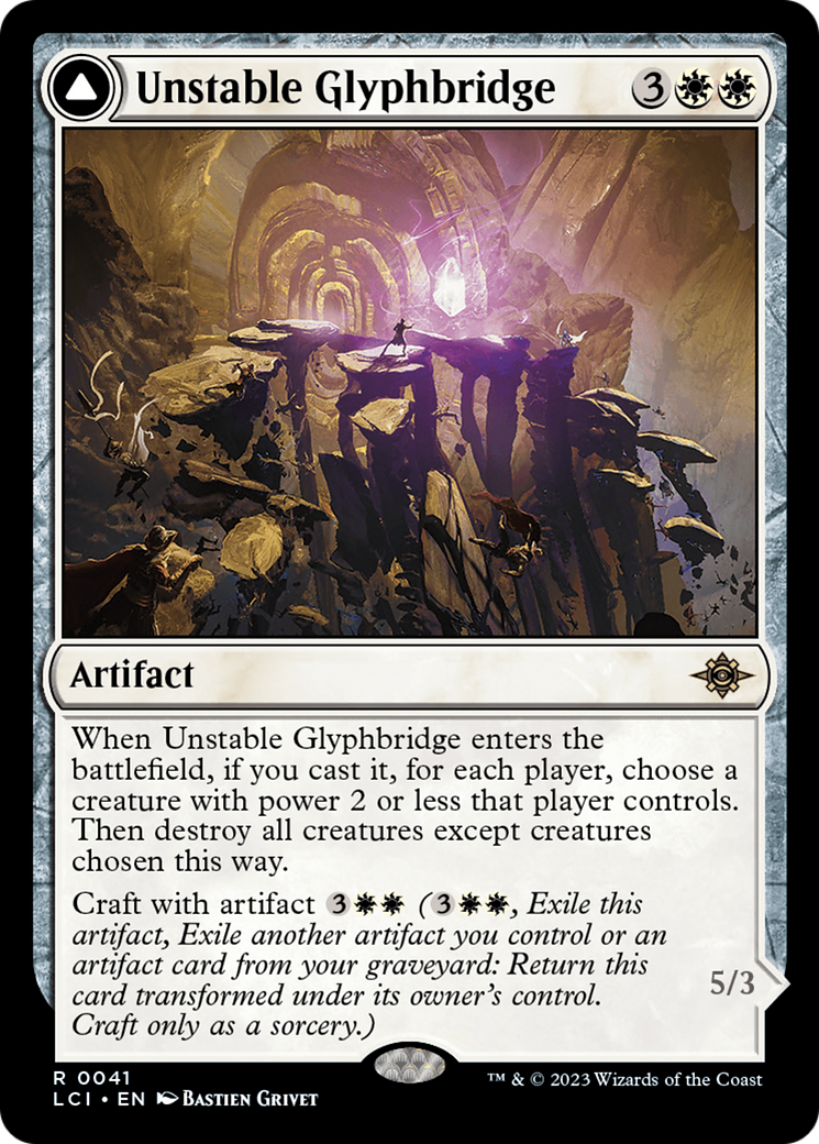 Unstable Glyphbridge // Sandswirl Wanderglyph [The Lost Caverns of Ixalan] | Lots Moore NSW