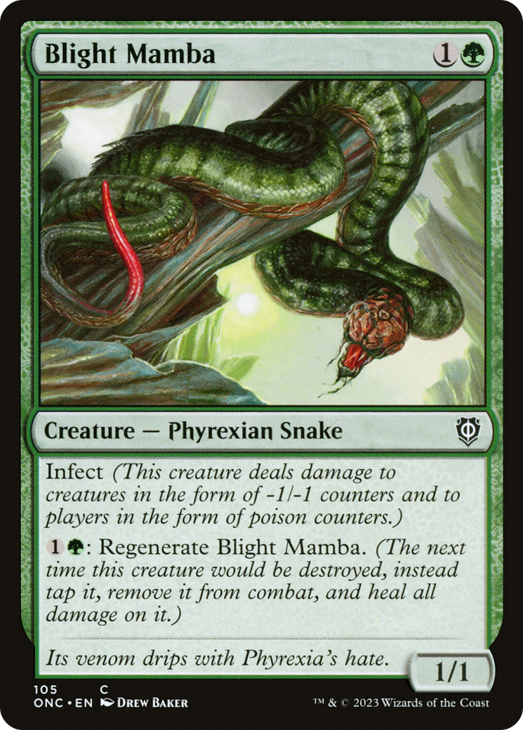 Blight Mamba [Phyrexia: All Will Be One Commander] | Lots Moore NSW