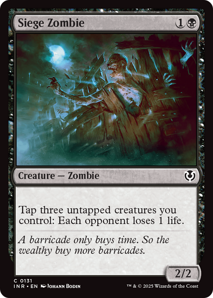 Siege Zombie [Innistrad Remastered] | Lots Moore NSW