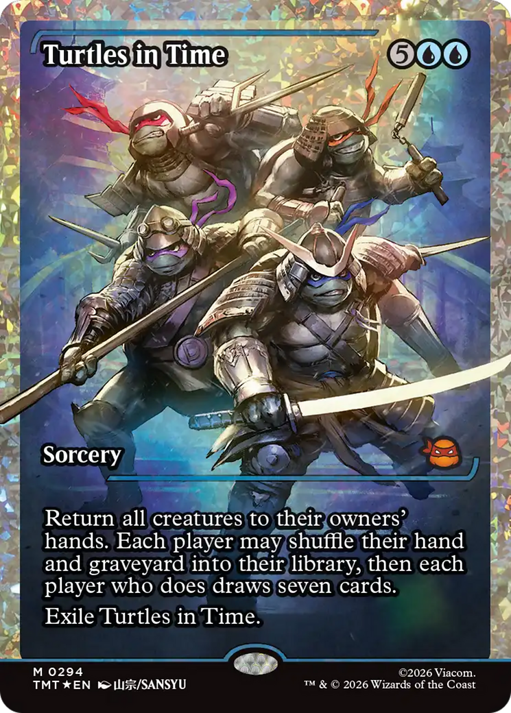 Turtles in Time (Showcase) (Fracture Foil) [Teenage Mutant Ninja Turtles] | Lots Moore NSW
