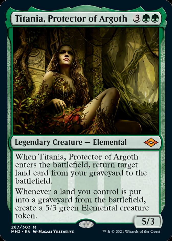 Titania, Protector of Argoth (Foil Etched) [Modern Horizons 2] | Lots Moore NSW