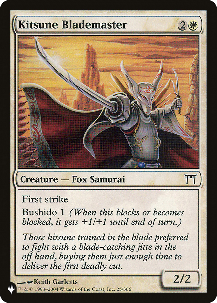 Kitsune Blademaster [The List] | Lots Moore NSW