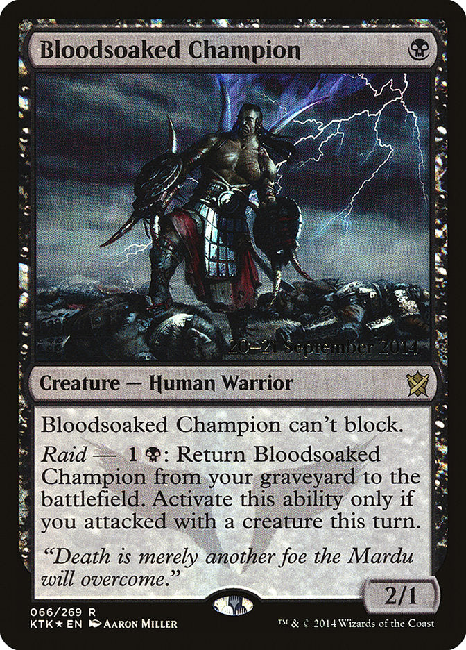Bloodsoaked Champion [Khans of Tarkir Prerelease Promos] | Lots Moore NSW