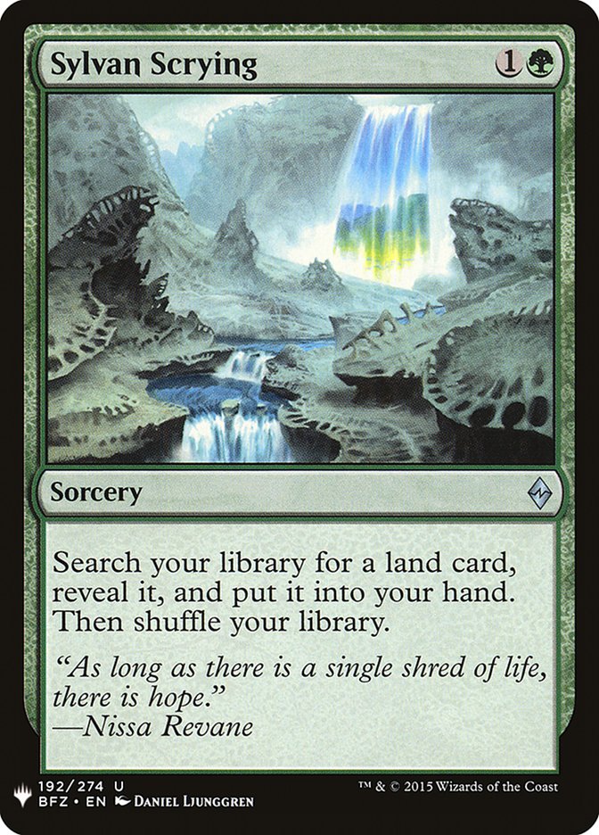 Sylvan Scrying [Mystery Booster] | Lots Moore NSW