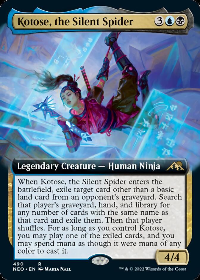 Kotose, the Silent Spider (Extended Art) [Kamigawa: Neon Dynasty] | Lots Moore NSW