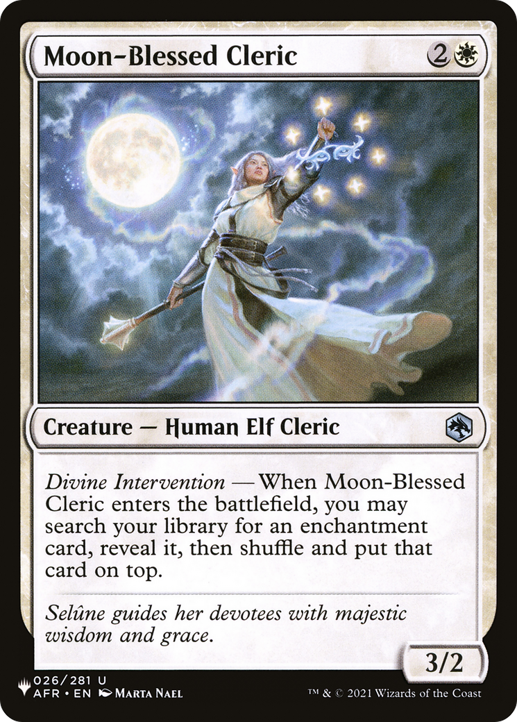 Moon-Blessed Cleric [The List] | Lots Moore NSW