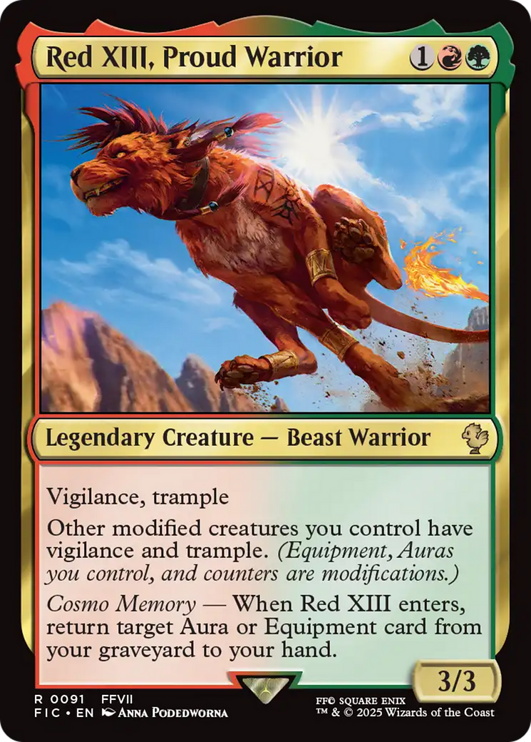 Red XIII, Proud Warrior [FINAL FANTASY Commander] | Lots Moore NSW