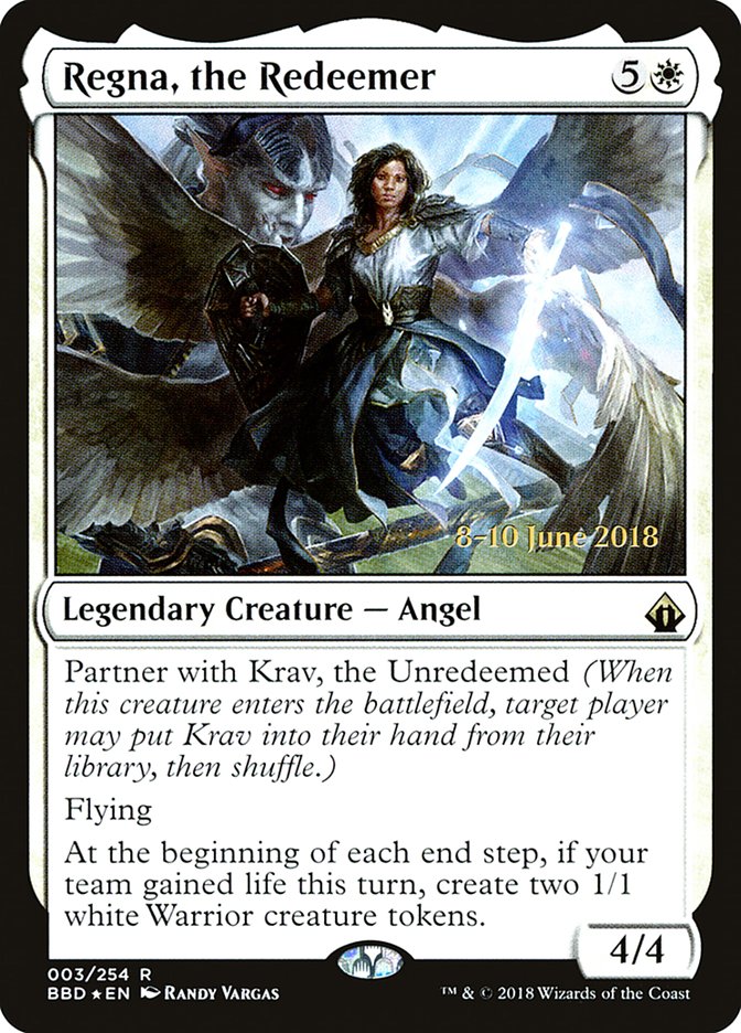 Regna, the Redeemer [Battlebond Prerelease Promos] | Lots Moore NSW