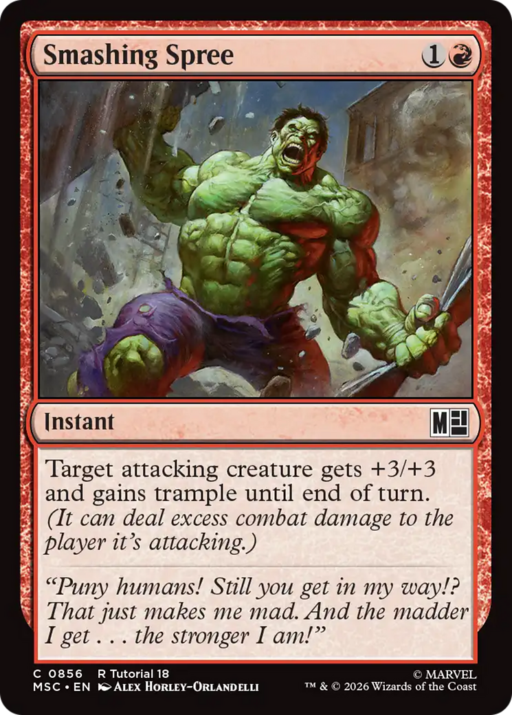 Smashing Spree (0856) [Marvel Super Heroes Commander] | Lots Moore NSW