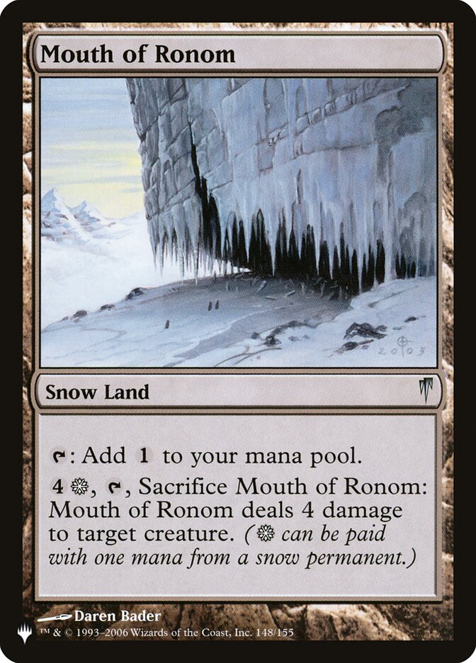 Mouth of Ronom [The List] | Lots Moore NSW