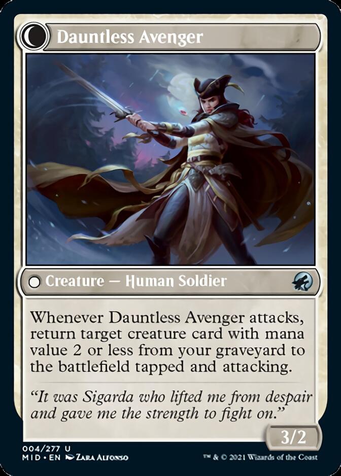 Bereaved Survivor // Dauntless Avenger [Innistrad: Midnight Hunt] | Lots Moore NSW