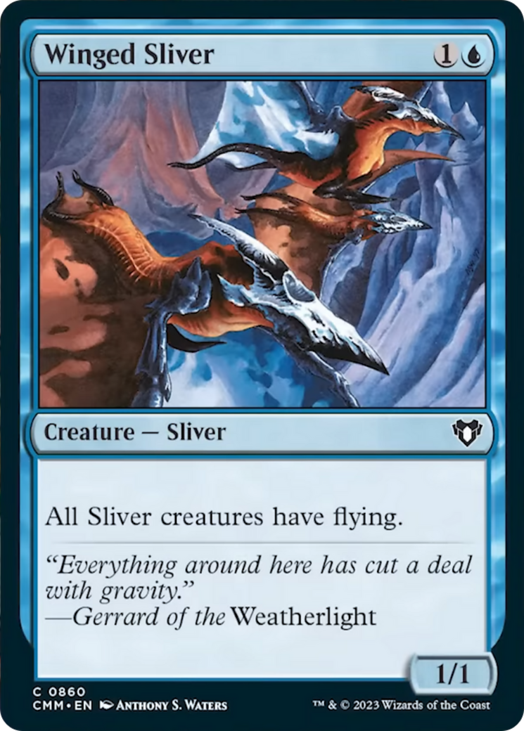 Winged Sliver [Commander Masters] | Lots Moore NSW