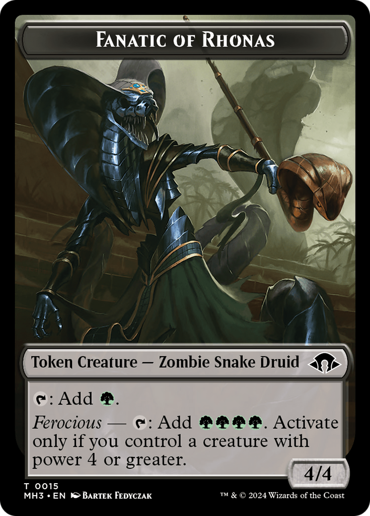 Fanatic of Rhonas Token [Modern Horizons 3 Tokens] | Lots Moore NSW