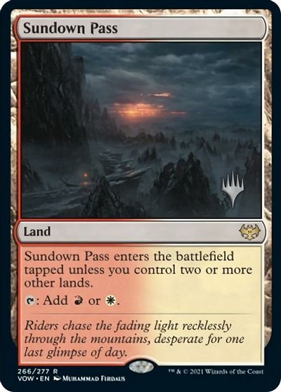 Sundown Pass (Promo Pack) [Innistrad: Crimson Vow Promos] | Lots Moore NSW