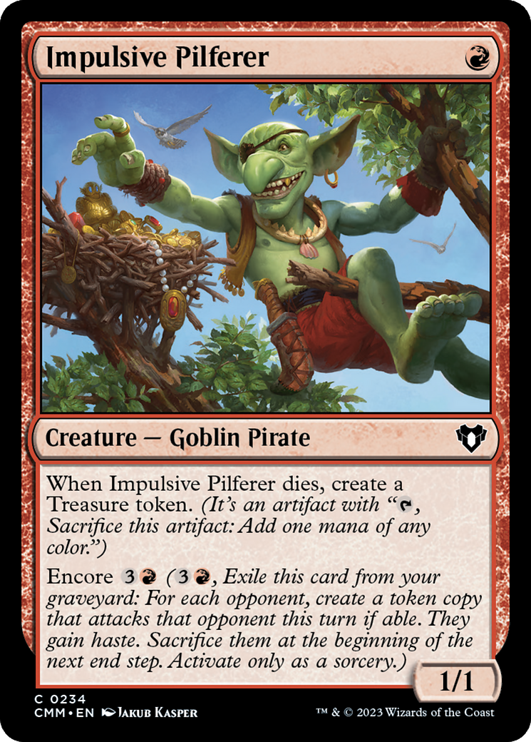 Impulsive Pilferer [Commander Masters] | Lots Moore NSW