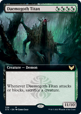 Daemogoth Titan (Extended Art) [Strixhaven: School of Mages] | Lots Moore NSW