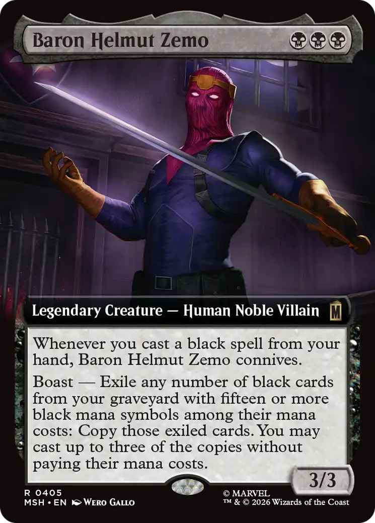 Baron Helmut Zemo (Extended Art) [Marvel Super Heroes] | Lots Moore NSW
