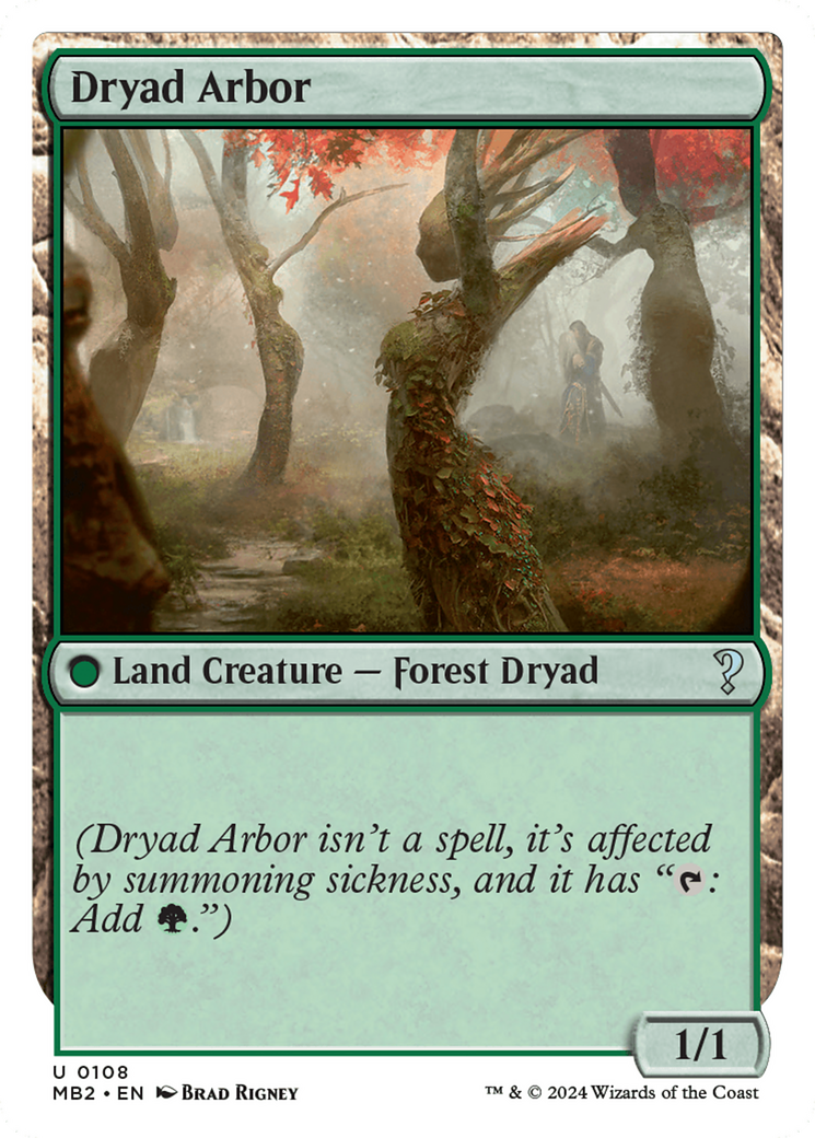 Dryad Arbor (White Border) [Mystery Booster 2] | Lots Moore NSW