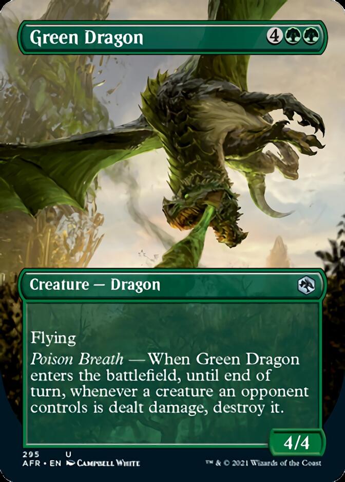 Green Dragon (Borderless Alternate Art) [Dungeons & Dragons: Adventures in the Forgotten Realms] | Lots Moore NSW