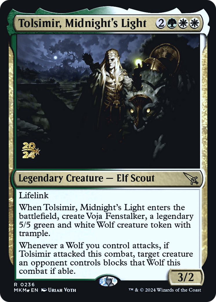 Tolsimir, Midnight's Light [Murders at Karlov Manor Prerelease Promos] | Lots Moore NSW