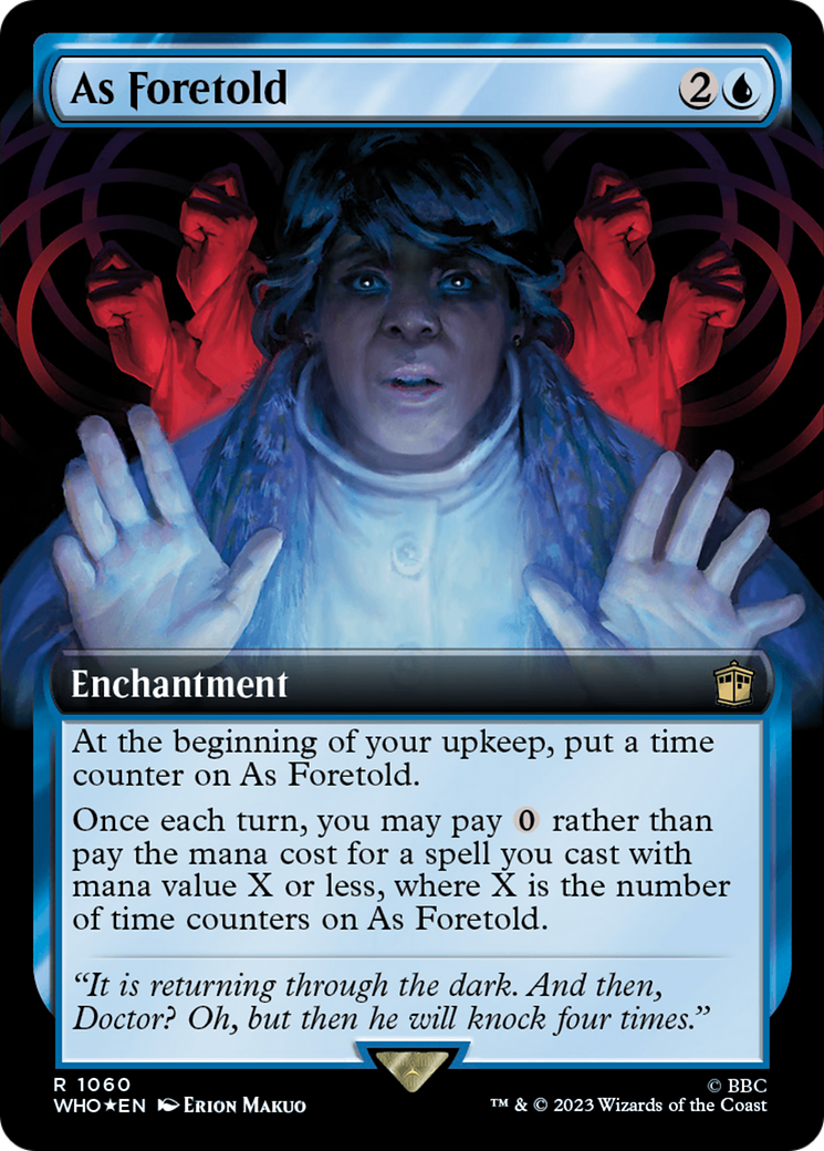 As Foretold (Extended Art) (Surge Foil) [Doctor Who] | Lots Moore NSW