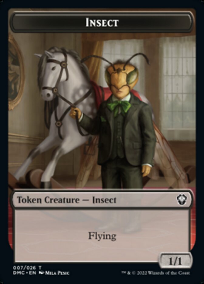Phyrexian // Insect Double-Sided Token [Dominaria United Tokens] | Lots Moore NSW