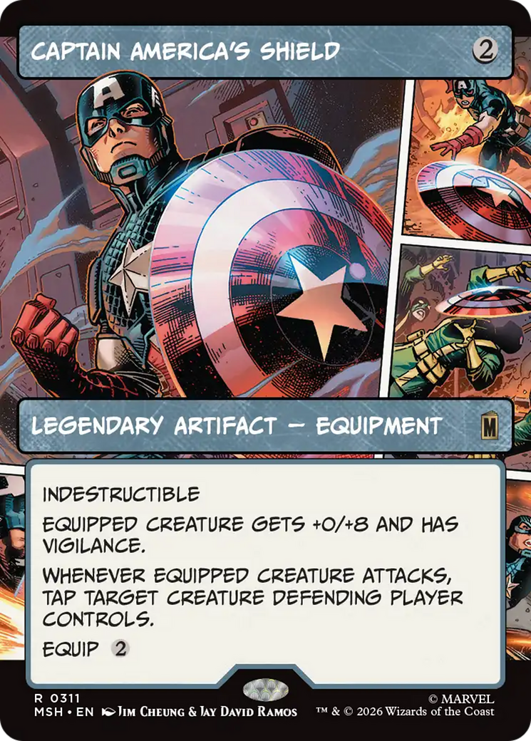 Captain America's Shield (Borderless) (0311) [Marvel Super Heroes] | Lots Moore NSW