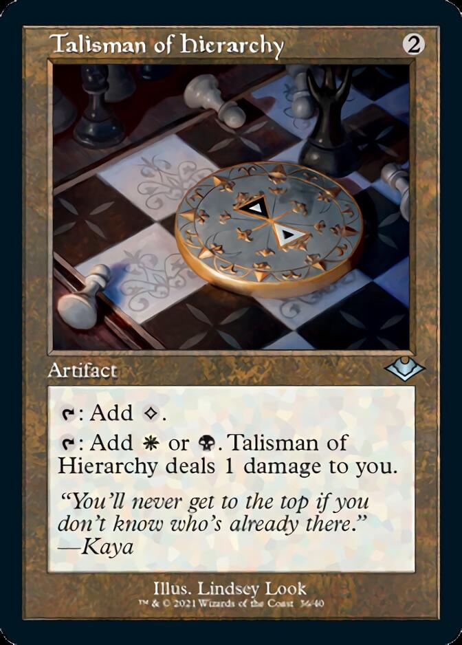 Talisman of Hierarchy (Retro Foil Etched) [Modern Horizons] | Lots Moore NSW