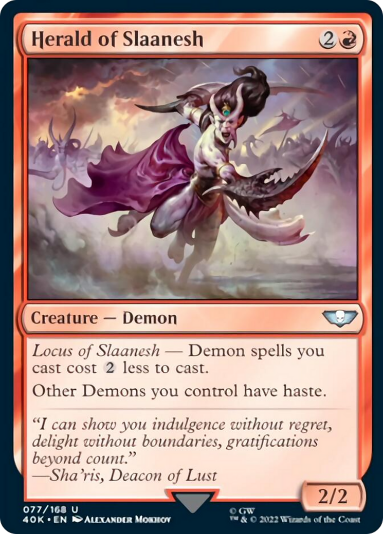 Herald of Slaanesh (Surge Foil) [Warhammer 40,000] | Lots Moore NSW